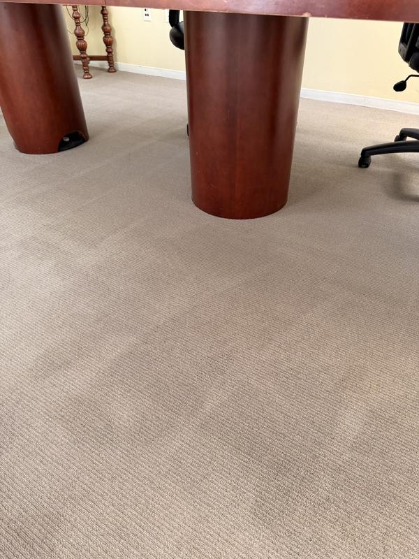 Same office carpet clean with no stains